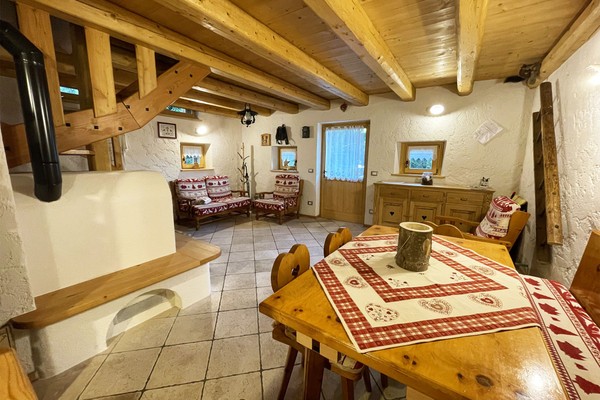 The living area Holiday House Chalet al Mus
