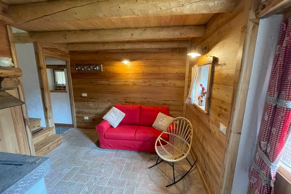 The living area Holiday House Chalet al Medan