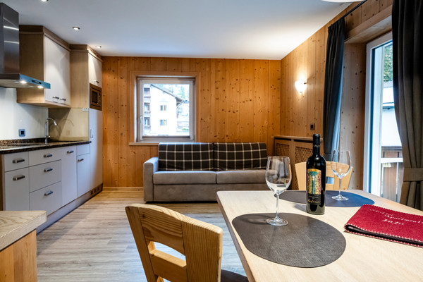 La zona giorno Stoffelapartments