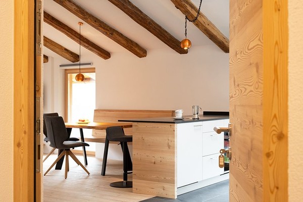 Photo of the kitchen Farmhouse apartment Das Wegergut