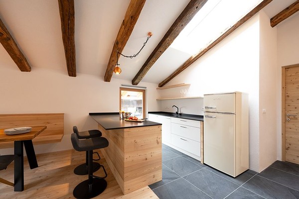 Photo of the kitchen Farmhouse apartment Das Wegergut