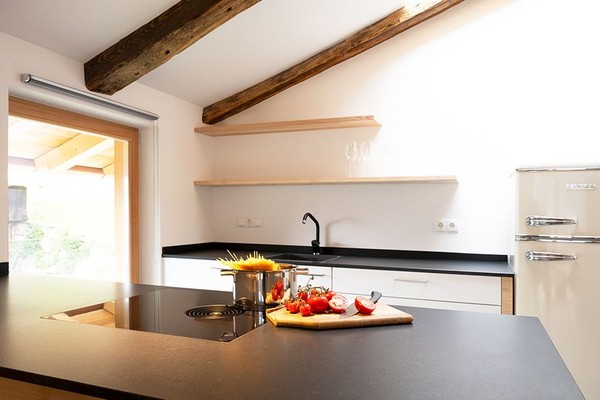 Photo of the kitchen Farmhouse apartment Das Wegergut