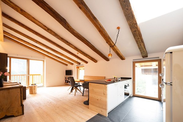 The living area Farmhouse apartment Das Wegergut