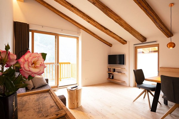 The living area Farmhouse apartment Das Wegergut