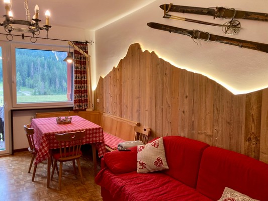 Der Wohnraum Ferienwohnung Casa Isotta