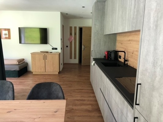 La zona giorno Appartamenti Pedescin