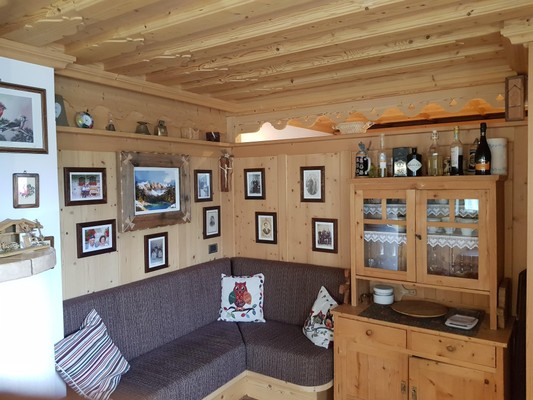 The living area Apartment in hut Chalet Val