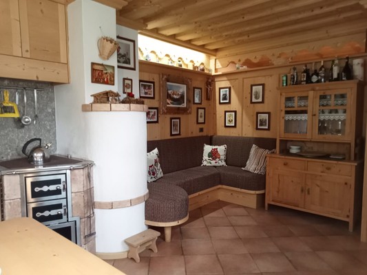 The living area Apartment in hut Chalet Val