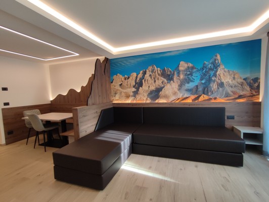 The living area Aria Alpina Guest House