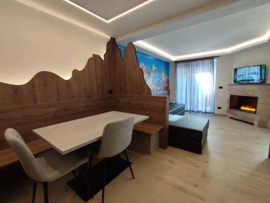 The living area Aria Alpina Guest House