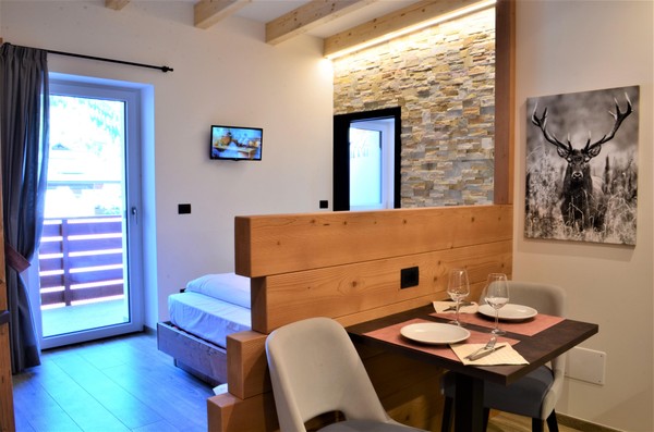 The living area Aria Alpina Guest House