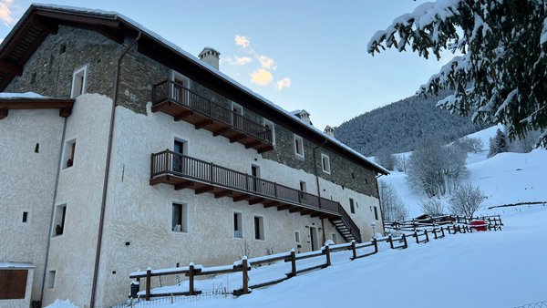 Foto invernale di presentazione Appartamenti Maison Marcoz