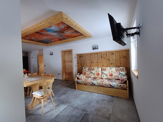 La zona giorno Appartamenti Casa Vacanze La Chiasa