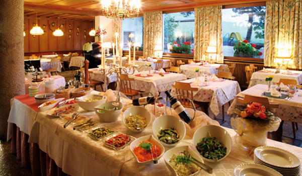Il ristorante Castelrotto Solaia