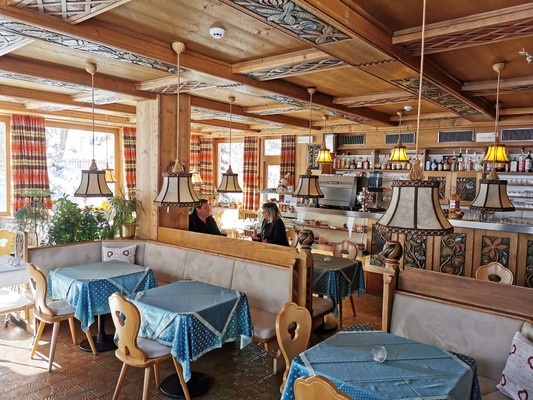 The restaurant Corvara La Plaza