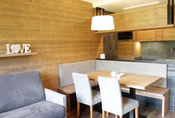 La zona giorno Residence Veronza - Dolomiti Affitti