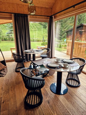 Il ristorante Pozza di Fassa Chalet La Ciaseta