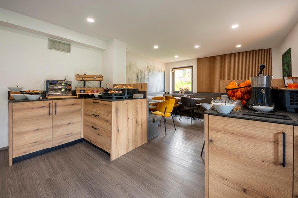 La colazione B&B-Hotel Kyrr Smart Mountain Retreat