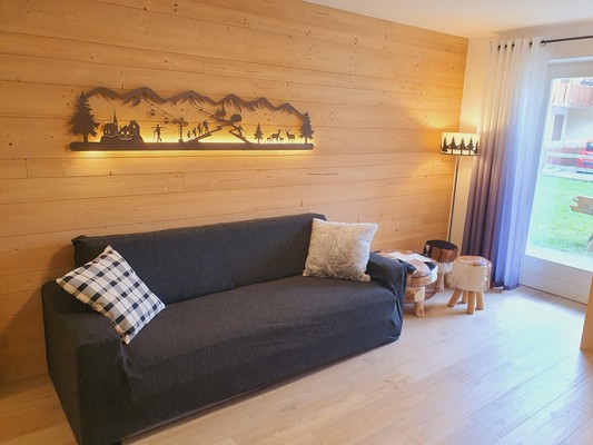 Der Wohnraum Ferienwohnung Cuore delle Dolomiti
