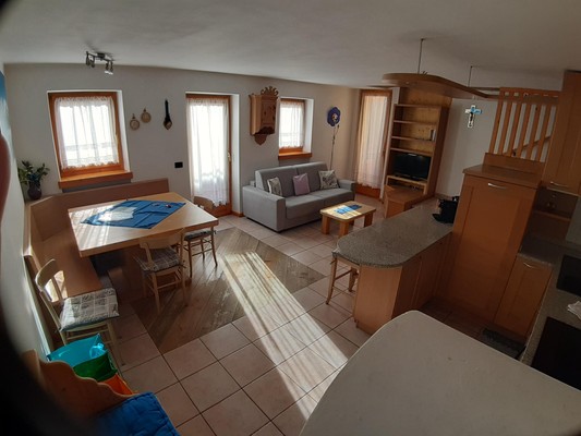 Der Wohnraum Ferienwohnung 3 cime Stefania