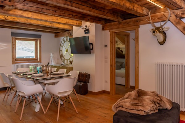 La zona giorno Appartamenti Arabba Exclusive Homes