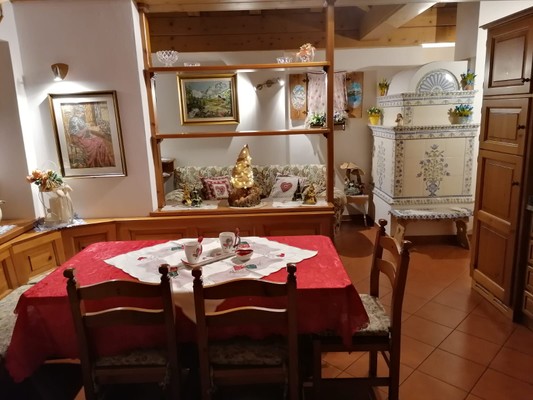 La zona giorno Appartamento Stella Alpina