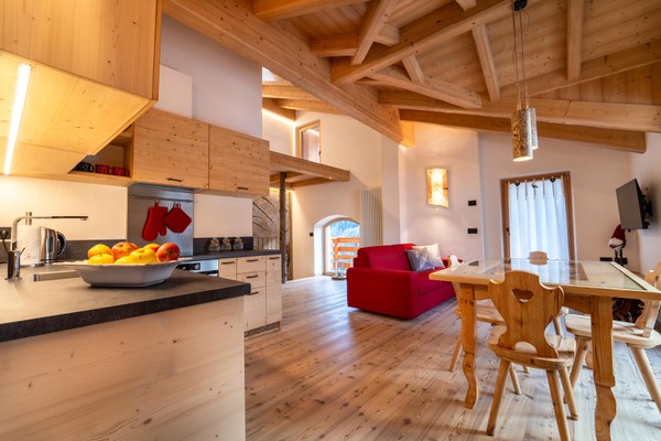La zona giorno Mas del Mezdì - Mountain Chalet