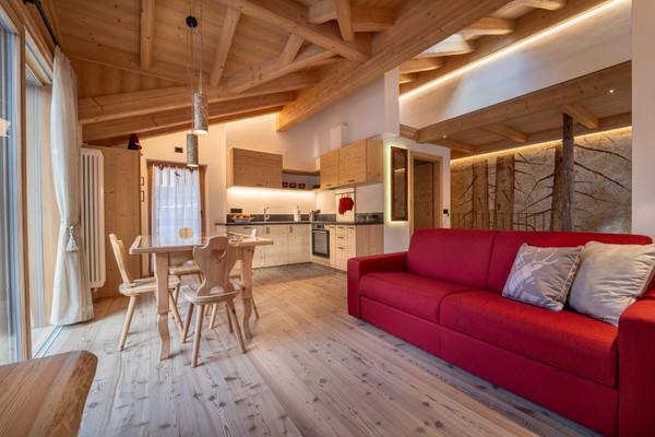 La zona giorno Mas del Mezdì - Mountain Chalet