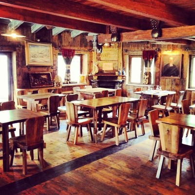 Il ristorante Rhêmes-Notre-Dame (Gran Paradiso) Le Village de Thumel 1879