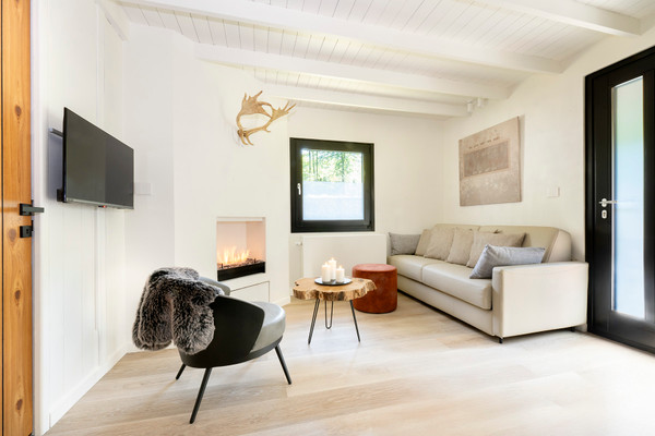Das Wohnzimmer Ferienhaus Chalet Monterosa