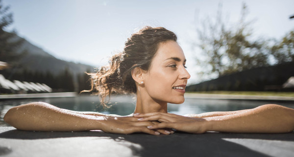 Photo of the outdoor swimming pool