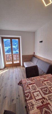 La zona giorno Appartamenti Mauron