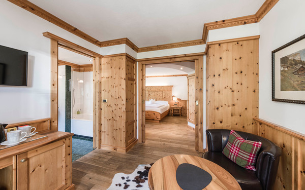 La zona giorno Hotel Angelo/Engel