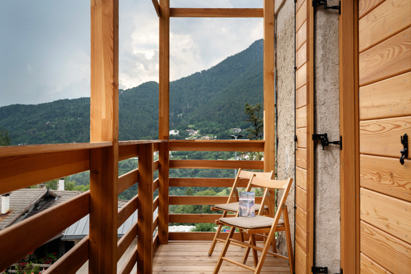 Foto del balcone Chalet Nido Verde
