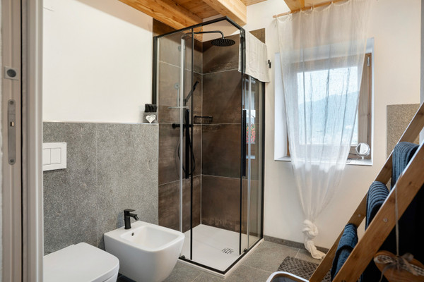 Foto del bagno Appartamento in baita Chalet Nido Verde