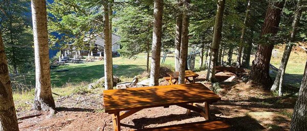 Foto Außenansicht Campingplatz Alpe Campo Rimasco