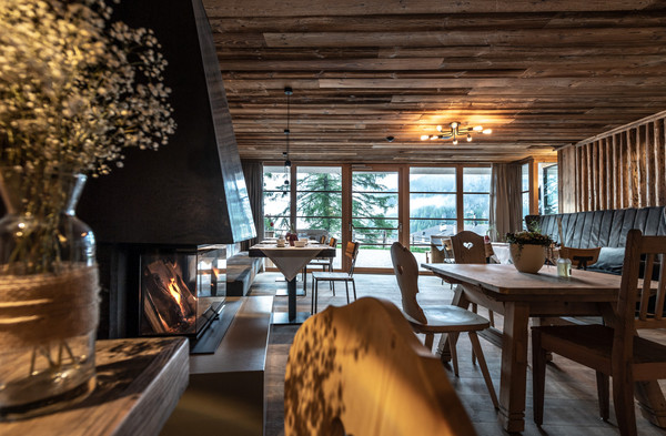 Das Restaurant Colfosco Lüch da Rönn - Chalet Cogolara