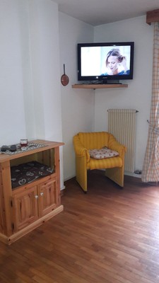 Das Wohnzimmer Ferienwohnung Ferienhaus Col Rodella