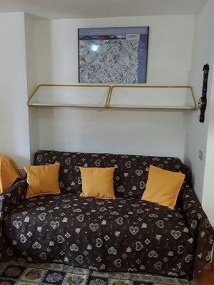 Das Wohnzimmer Ferienwohnung Ferienhaus Col Rodella