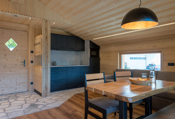 Foto della cucina Alm Chalets Hochgruberhof