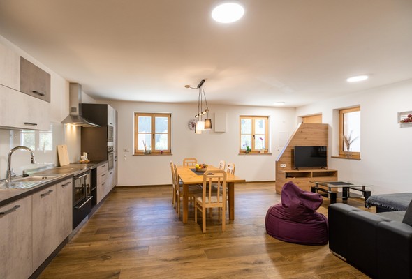La zona giorno Appartamenti Kröllhof