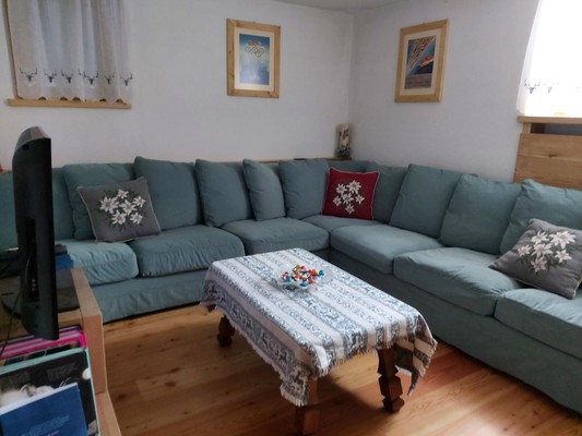Das Wohnzimmer Ferienwohnung Cortina 1956