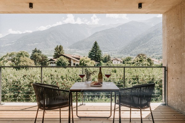 Foto vom Balkon Langstrein Hof