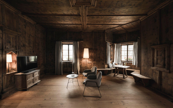 The living area Ansitz Heufler by Norbert Niederkofler