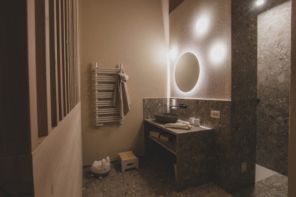 Foto del bagno B&B in agriturismo O’Mama Family Time