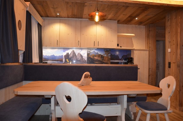 La zona giorno Appartamenti in agriturismo Kuenerhof