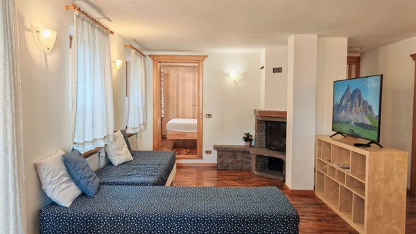 Das Wohnzimmer Ferienwohnung Tabia del Caser