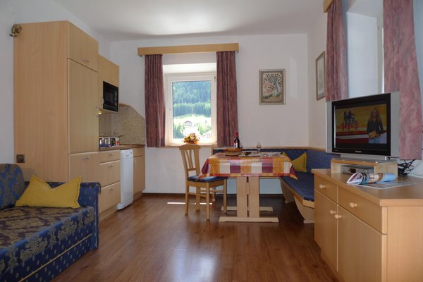 Der Wohnraum Ferienwohnungen Villa Prinoth