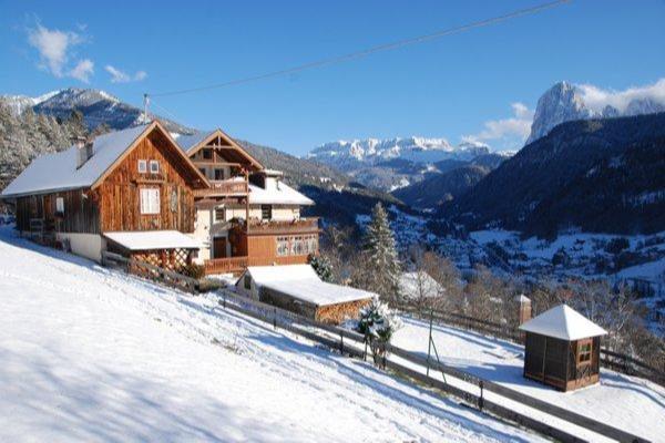 Foto esterno in inverno Casa Cudan
