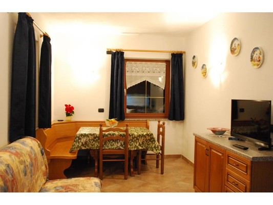 La zona giorno Appartamenti in agriturismo Agritur Masc Fascianel